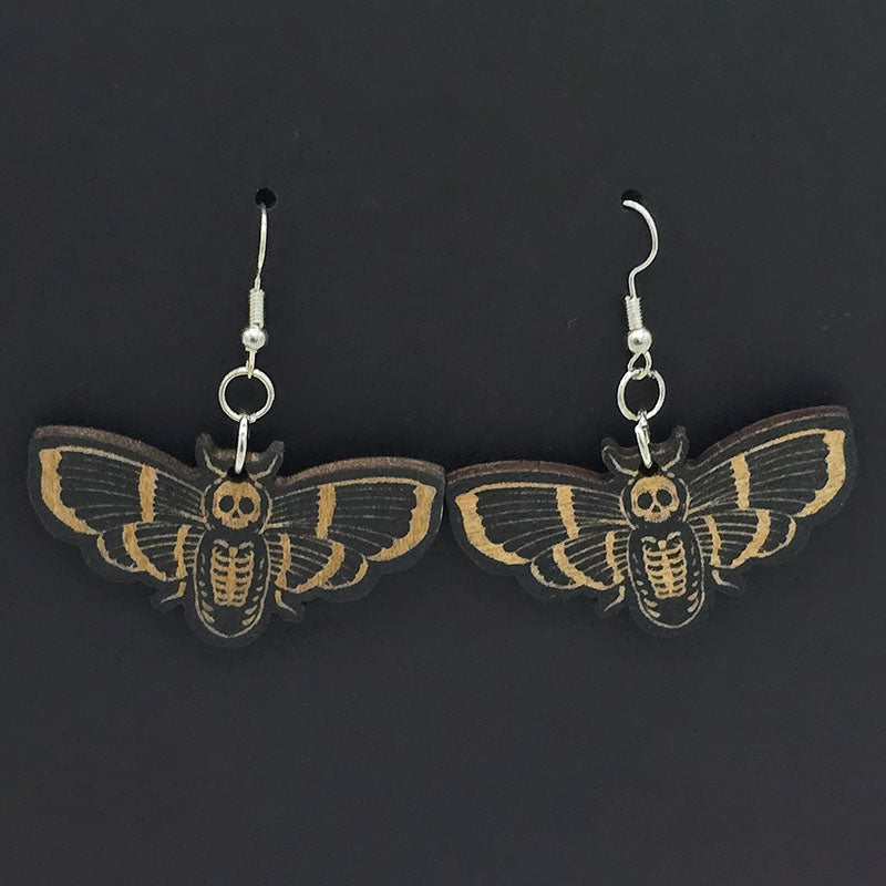 Death Moth Earrings