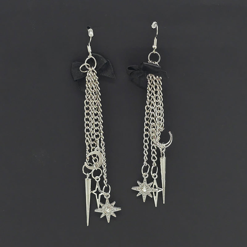 Metal Celestial Dangling Earrings