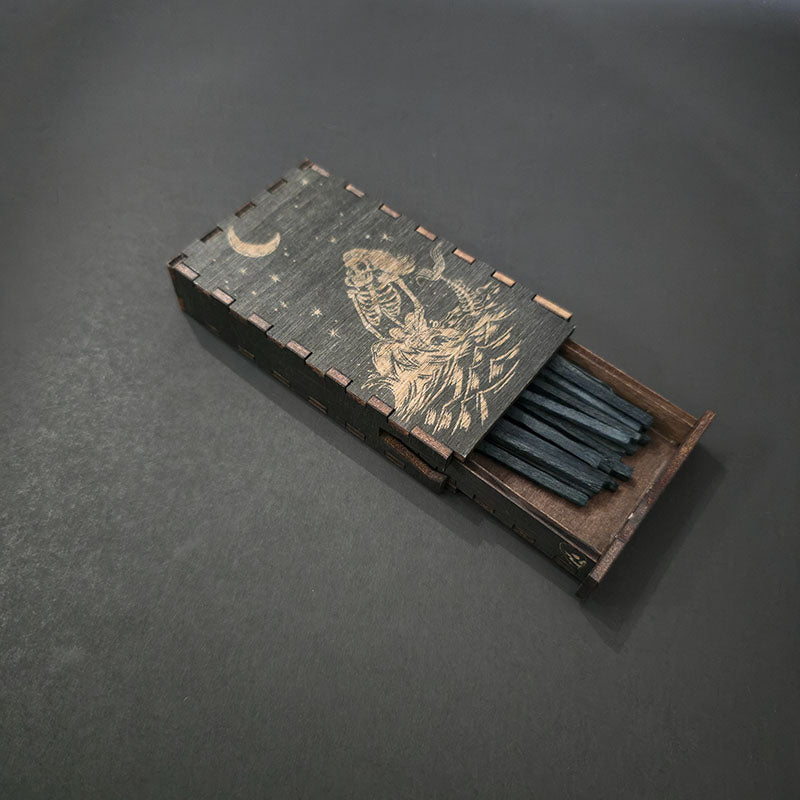 Skeleton Mermaid Wooden Matchbox