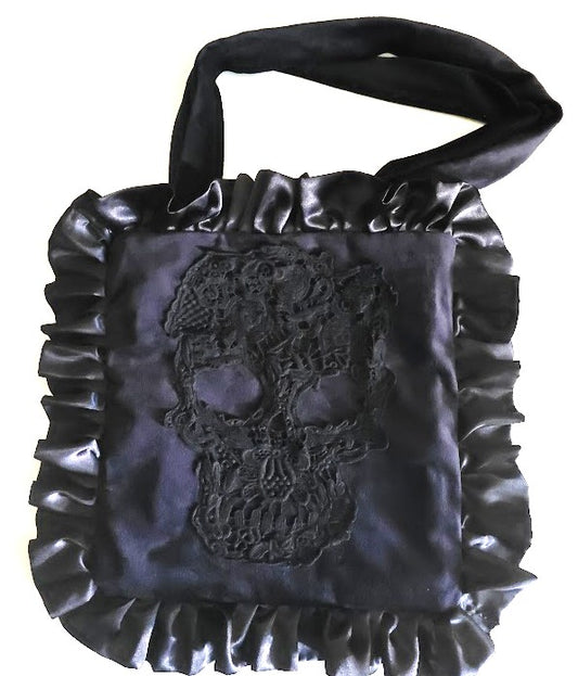 Lace Skull Pillow Purse