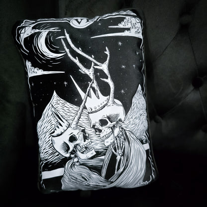 The Lovers Tarot Throw Pillow