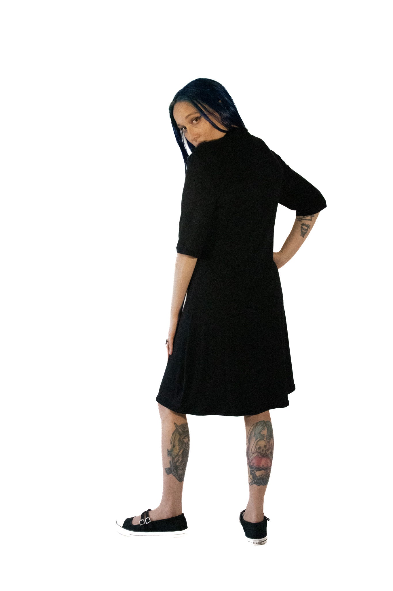 Short Sleeve Midi Dress