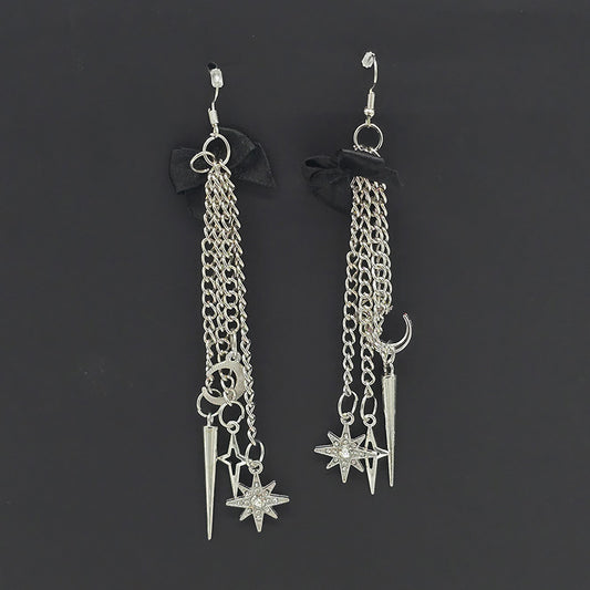 Metal Celestial Dangling Earrings