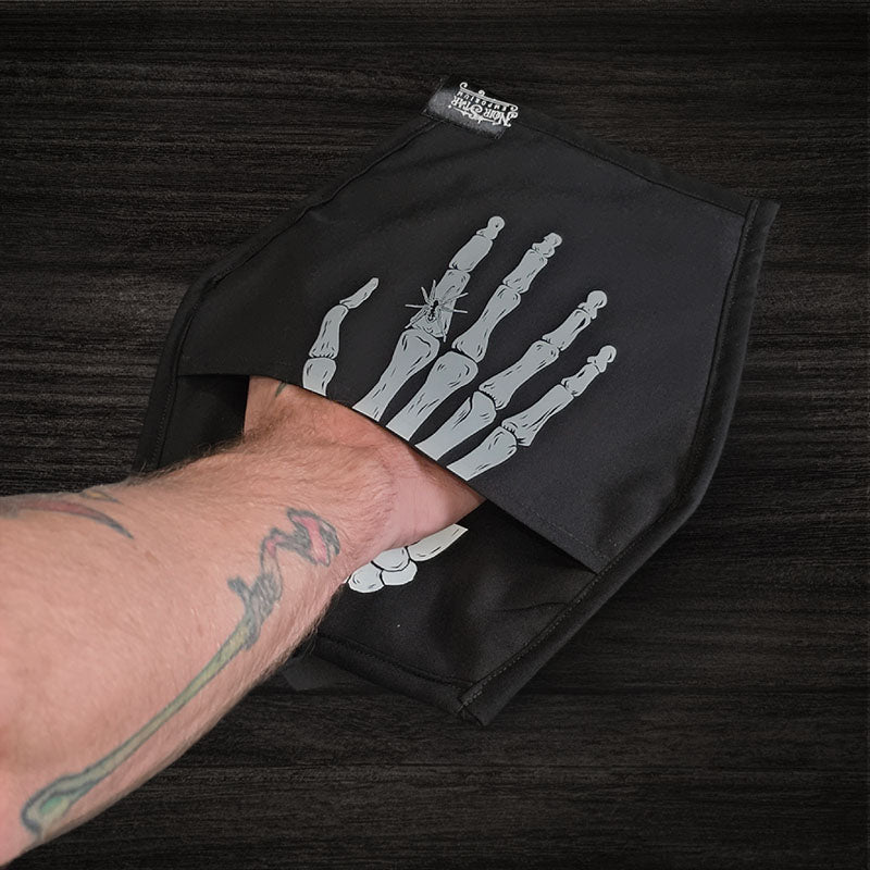 Skeleton Hand Coffin Pot Holder