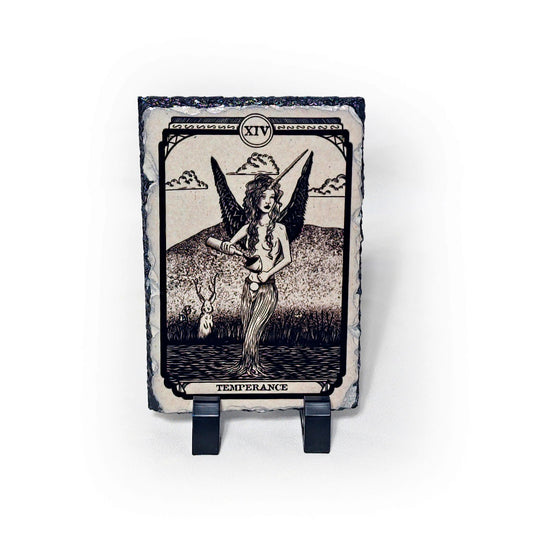 NSE Tarot Card: Temperance on Stone Slate